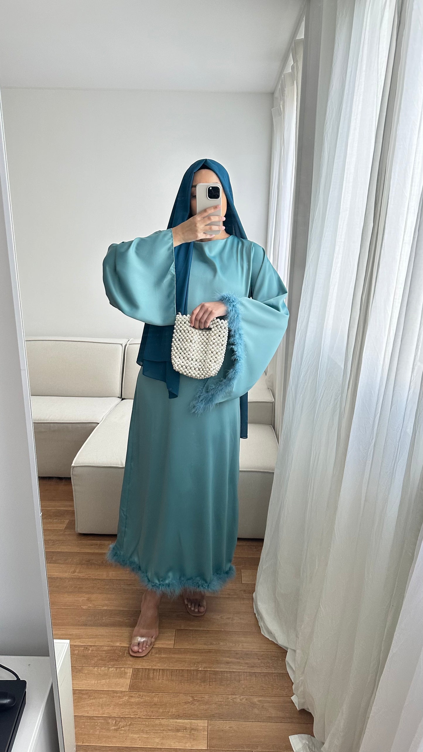Robe Hanene vert d’eau