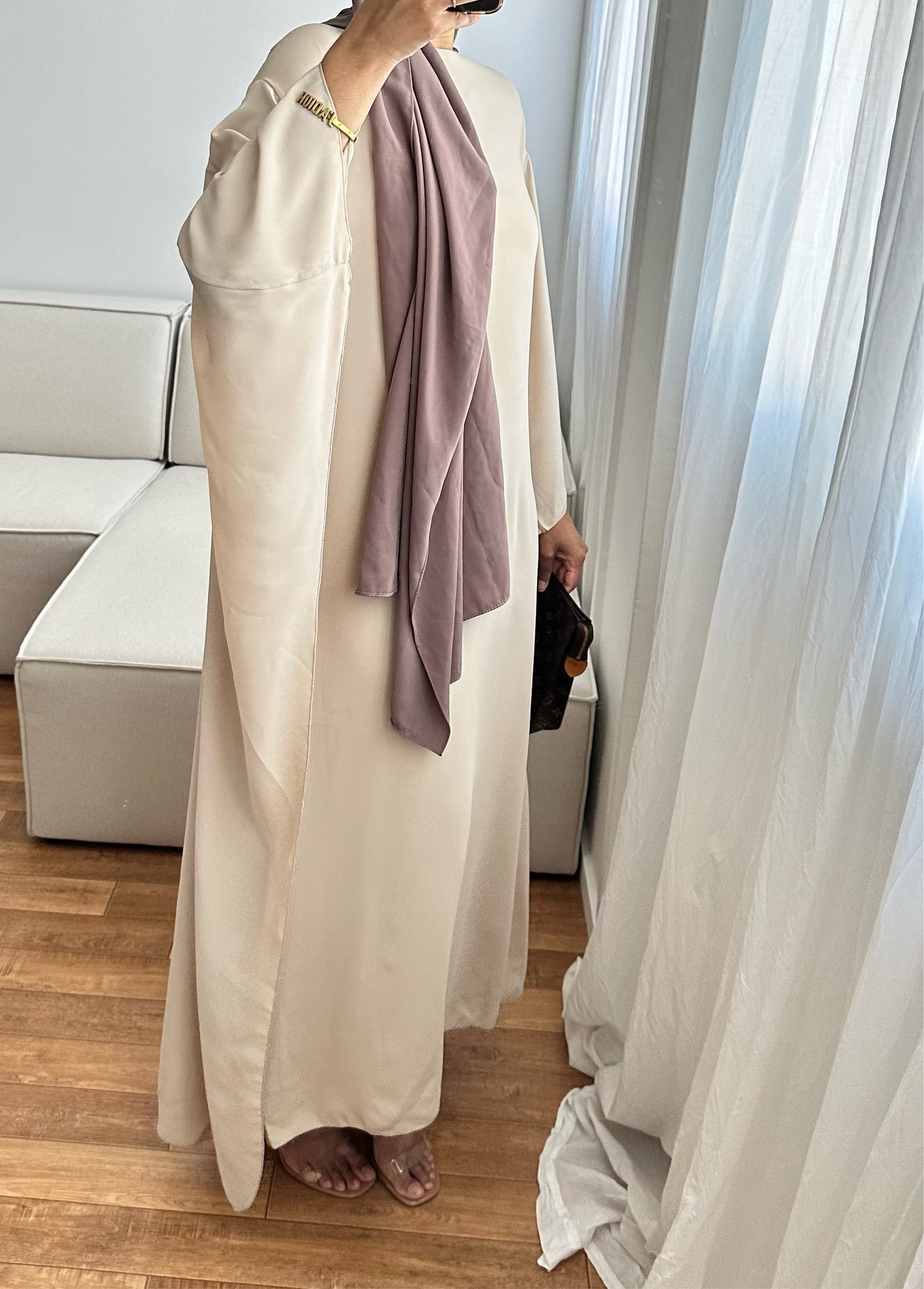 Robe longue Alma beige