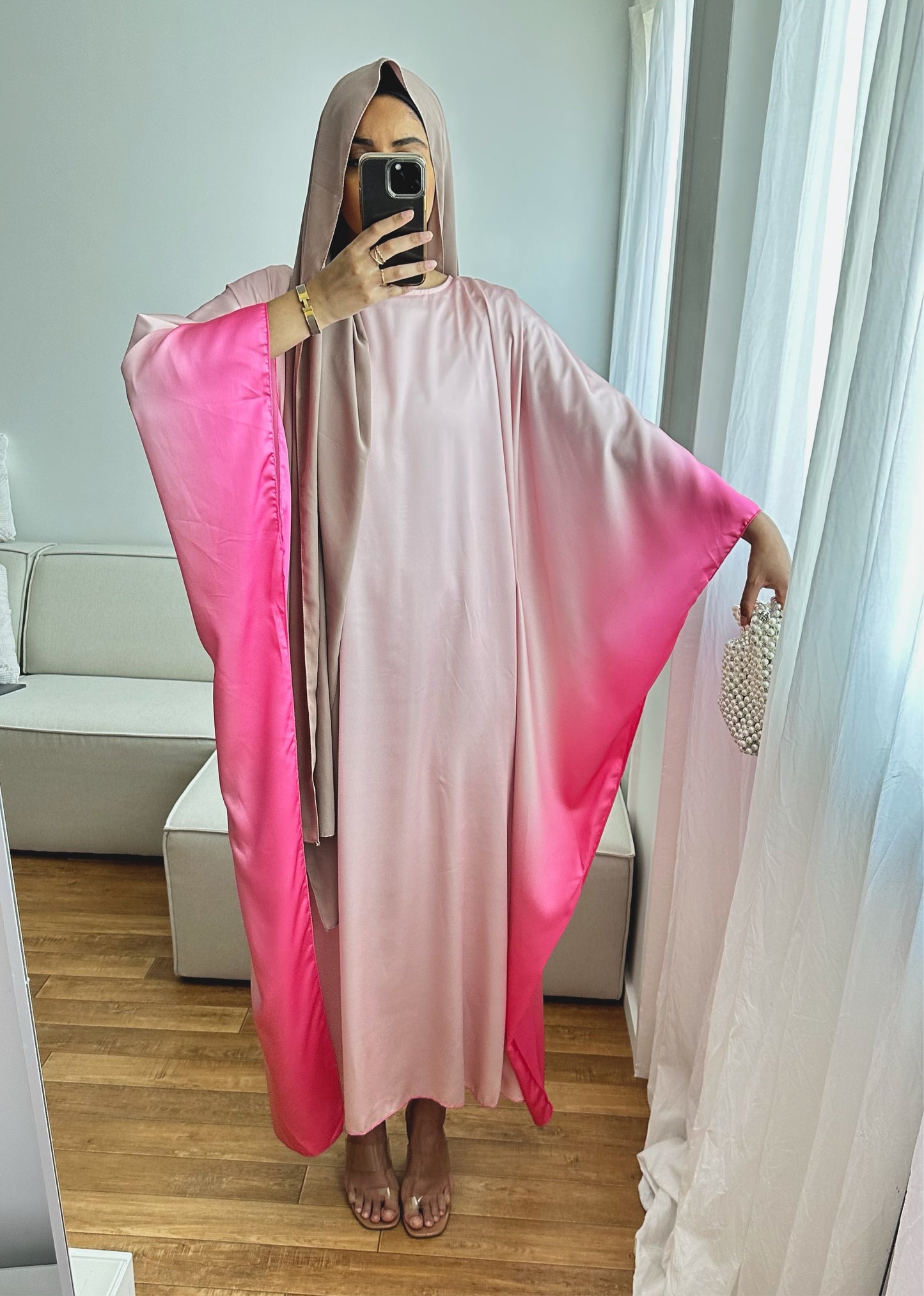 Robe DIANA dégradé rose